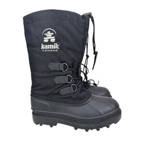Kamik Canuck Winter Boots Womens 8 Black Waterproof Insulated
